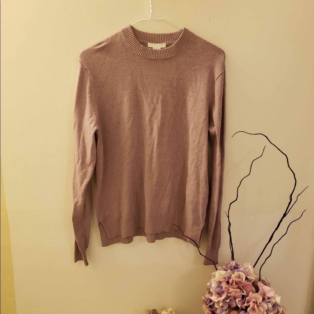 H&M small purple basic sweater shirt